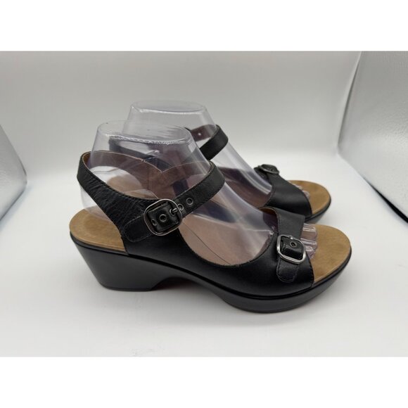 Dansko Women's Joanie Sandal Black - 9701020200 EU 39 US 9 - Picture 1 of 12